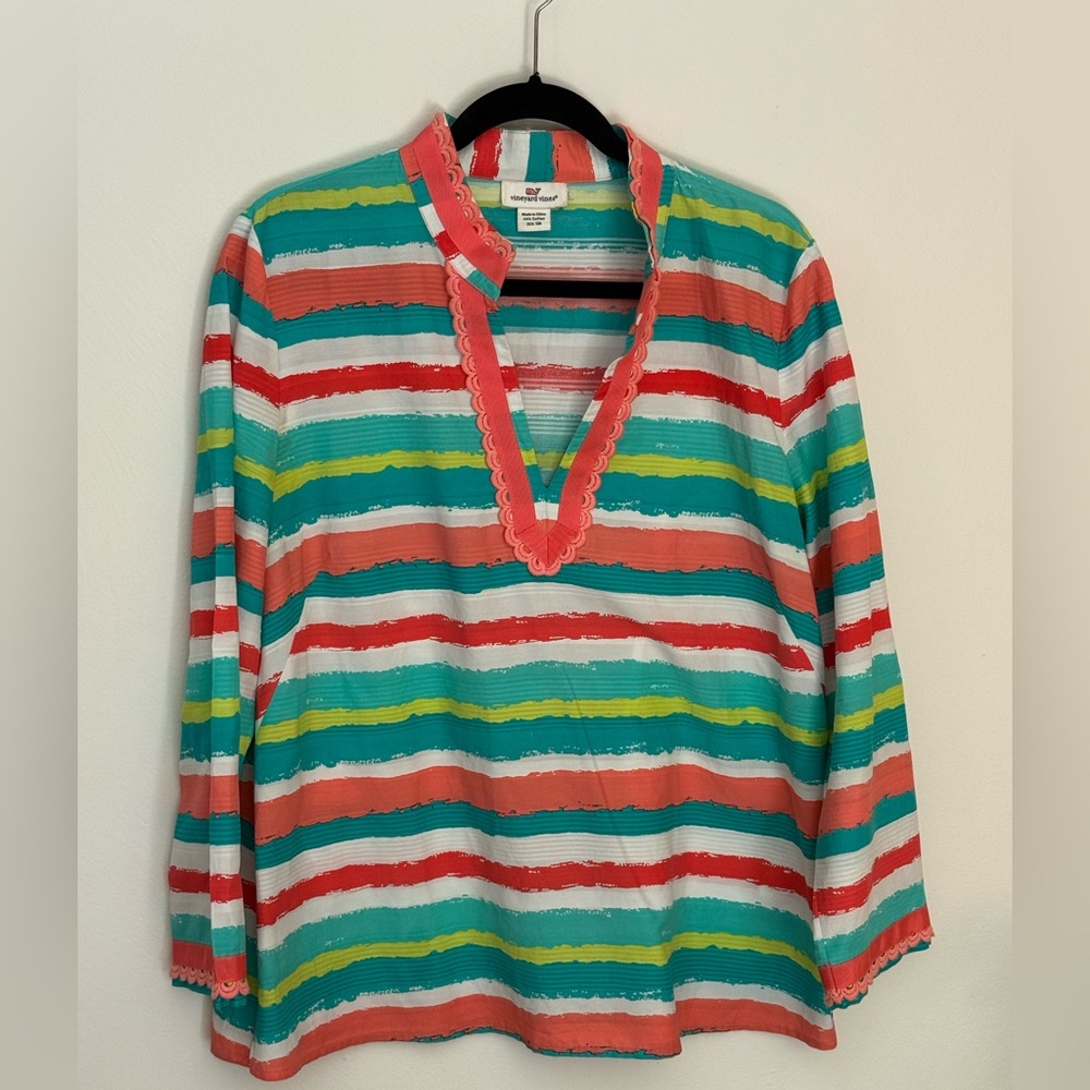 Vineyard Vines Multicolor Striped Tunic